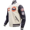 Houston Astros Retro Classic Rib Knitted Wool & Leather Varsity Jacket 2