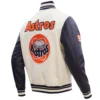 Houston Astros Retro Classic Rib Knitted Wool & Leather Varsity Jacket 3
