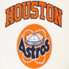 Houston Astros Retro Classic Women’s CreamBlack Wool & Leather Varsity Jacket 9