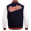 Houston Astros Script Tail NavyWhite Varsity Jacket 1