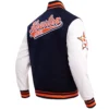 Houston Astros Script Tail NavyWhite Varsity Jacket 3