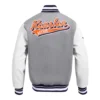 Houston Astros Script Tail Rib Wool & Leather Varsity Jacket – GrayWhite 1