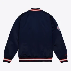 Houston Astros Team OG 2.0 Satin Full-Snap Varsity NavyRed Jacket 1