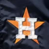 Houston Astros The Captain II Satin Varsity Navy Jacket 2