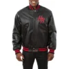 Houston Rockets Full Leather Black Varsity Jacket