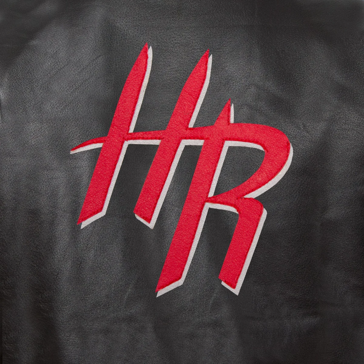 Houston Rockets Full Leather Black Varsity Jacket 2