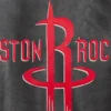 Houston Rockets Full Leather Black Varsity Jacket 3