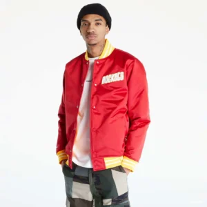 Houston Rockets Hardwood Classics Varsity Red Jacket