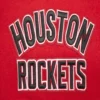 Houston Rockets Mashup Wool & Leather Red and Black Varsity Jacket 9