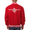 Houston Rockets One Color Full Wool Red Varsity Jacket 1