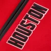 Houston Rockets Retro Classic Wool & Leather Varsity RedBlack Jacket 8