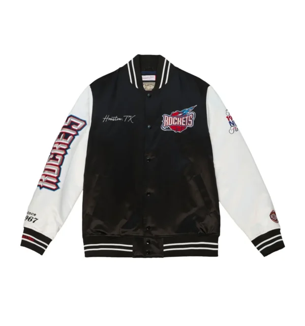 Houston Rockets Team Origins Black Varsity Jacket