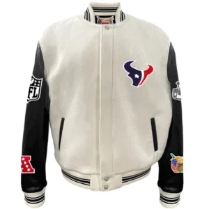 Houston Texans Jeff Hamilton Pastel Varsity Jacket