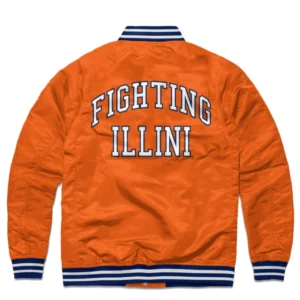 Illinois Fighting Illini Vintage Logo Varsity Jacket 1