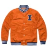 Illinois Fighting Illini Vintage Logo Varsity Jacket