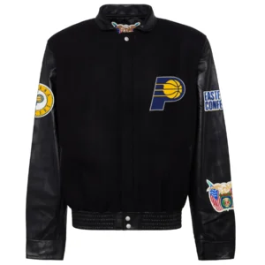 Indiana Pacers Black Wool Varsity Jacket
