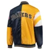 Indiana Pacers Leader Black Varsity jacket 1