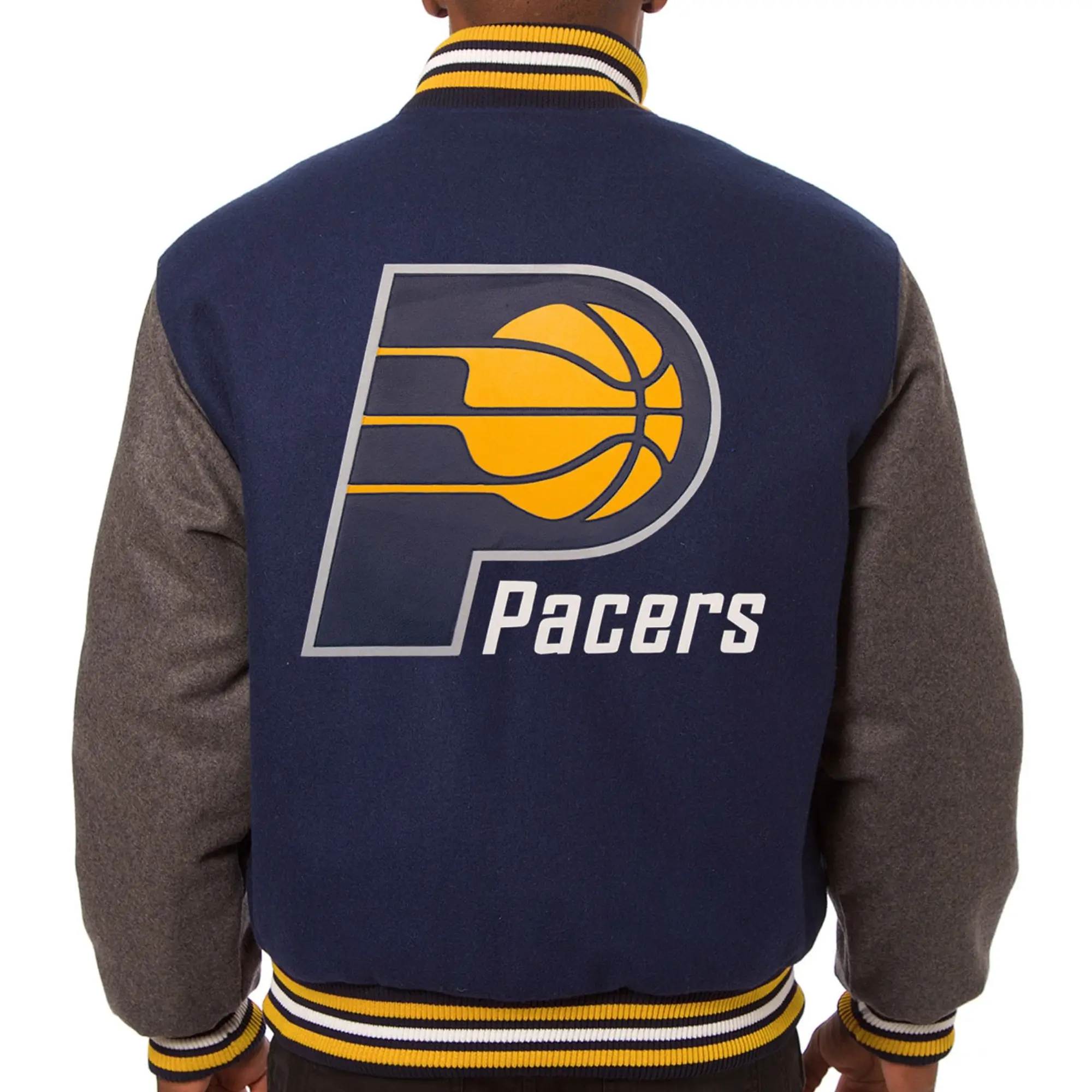 Indiana Pacers Two Tone Wool Varsity Navy Blue 1