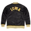 Iowa Hawkeyes Logo Black Varsity Jacket 1