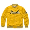 Iowa Hawkeyes Script Vintage Yellow Varsity Jacket