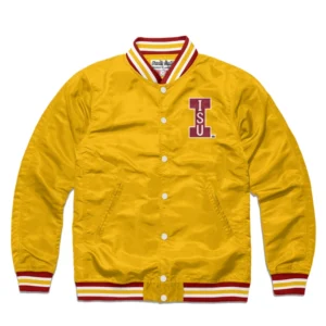 Iowa State Cyclones Yellow Vintage Logo Varsity Jacket