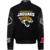 Jacksonville Jaguars Jeff Hamilton Black Varsity Jacket 1