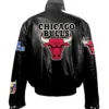 Jeff Hamilton Black Chicago Bulls Jacket 1