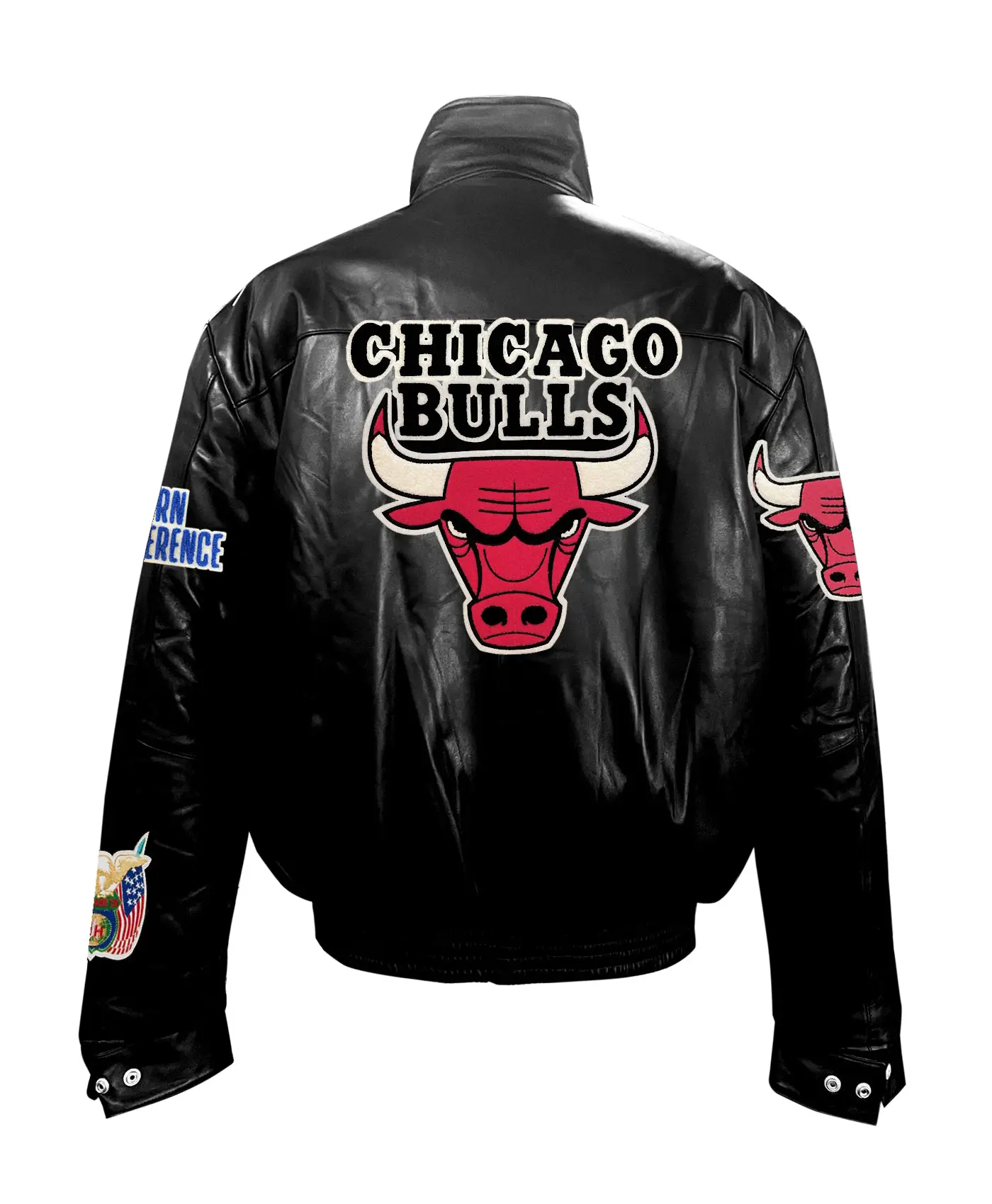 Jeff Hamilton Black Chicago Bulls Jacket 1