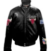 Jeff Hamilton Black Chicago Bulls Jacket