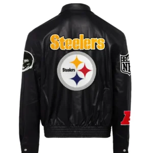 Jeff Hamilton Steelers Pittsburgh Full Black Jacket 1