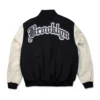 Jeff Hamilton X Old English Brooklyn Nets Black Wool Varsity Jacket 1
