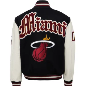 Jeff Hamilton X Old English Miami Heat Block Jacket 1