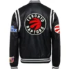 Jeff Hamilton X Toronto Raptors Black Leather Black Jacket 1