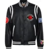 Jeff Hamilton X Toronto Raptors Black Leather Black Jacket