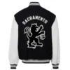 Jeff Hemilton X Old English Black Sacramento Kings Wool Varsity Jacket 1