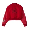 Jordan x Teyana Taylor Women’s Red Varsity Jacket 1