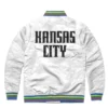 KC Wizards Logo White Varsity Jacket 1