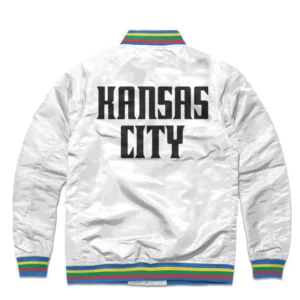 KC Wizards Logo White Varsity Jacket 1