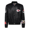 Kansas City Chiefs Jeff Hamilton Black Leather Jacket