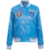 Kansas City Royals Women’s Retro Classic Full-Snap Satin Varsity Jacket