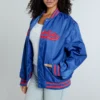 Kansas Jayhawks A-Game Blue Varsity Jacket 3
