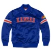 Kansas Jayhawks Bomber Varsity Jacket Blue