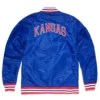 Kansas Jayhawks Logo Varsity Jacket Blue