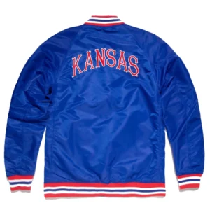Kansas Jayhawks Logo Varsity Jacket Blue
