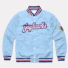 Kansas Jayhawks Script Sky Blue Varsity Jacket