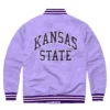 Kansas State Lavender Logo Varsity Jacket 1