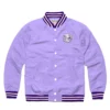 Kansas State Lavender Logo Varsity Jacket