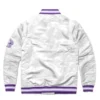 Kansas State Wildcats Script White Varsity Jacket 1