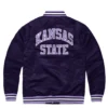 Kansas State Wildcats Vintage Logo Purple Varsity Jacket 1