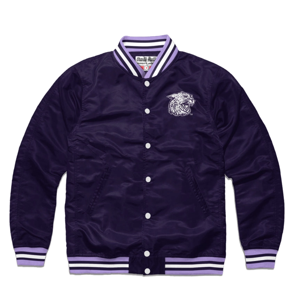 Kansas State Wildcats Vintage Logo Purple Varsity Jacket